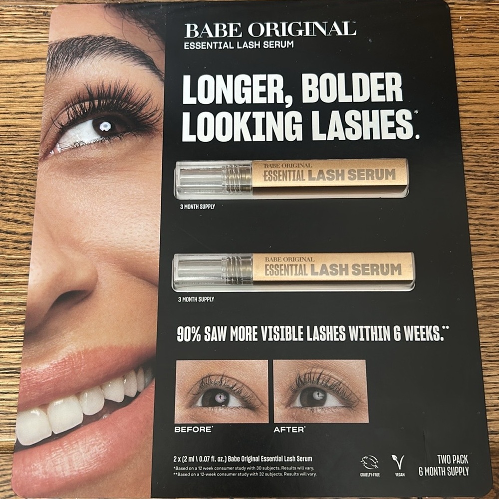 New Babe Lash Essential Lash serum - 6 Month Supply New Stock!